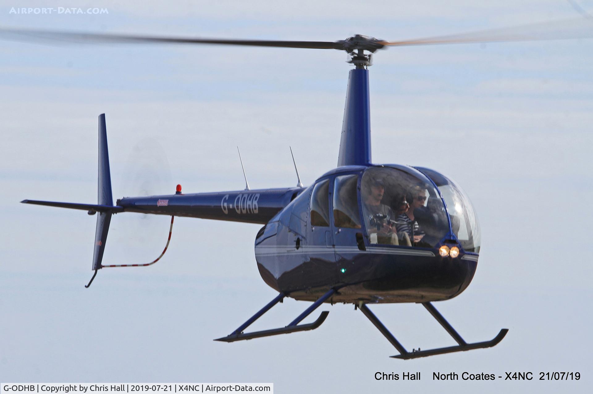 G-ODHB, 2005 Robinson R44 Raven II C/N 10985, North Coates summer fly in