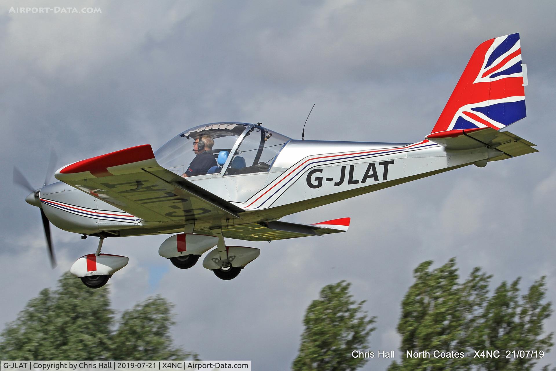 G-JLAT, 2003 Aerotechnik EV-97 Eurostar C/N PFA 315-14068, North Coates summer fly in