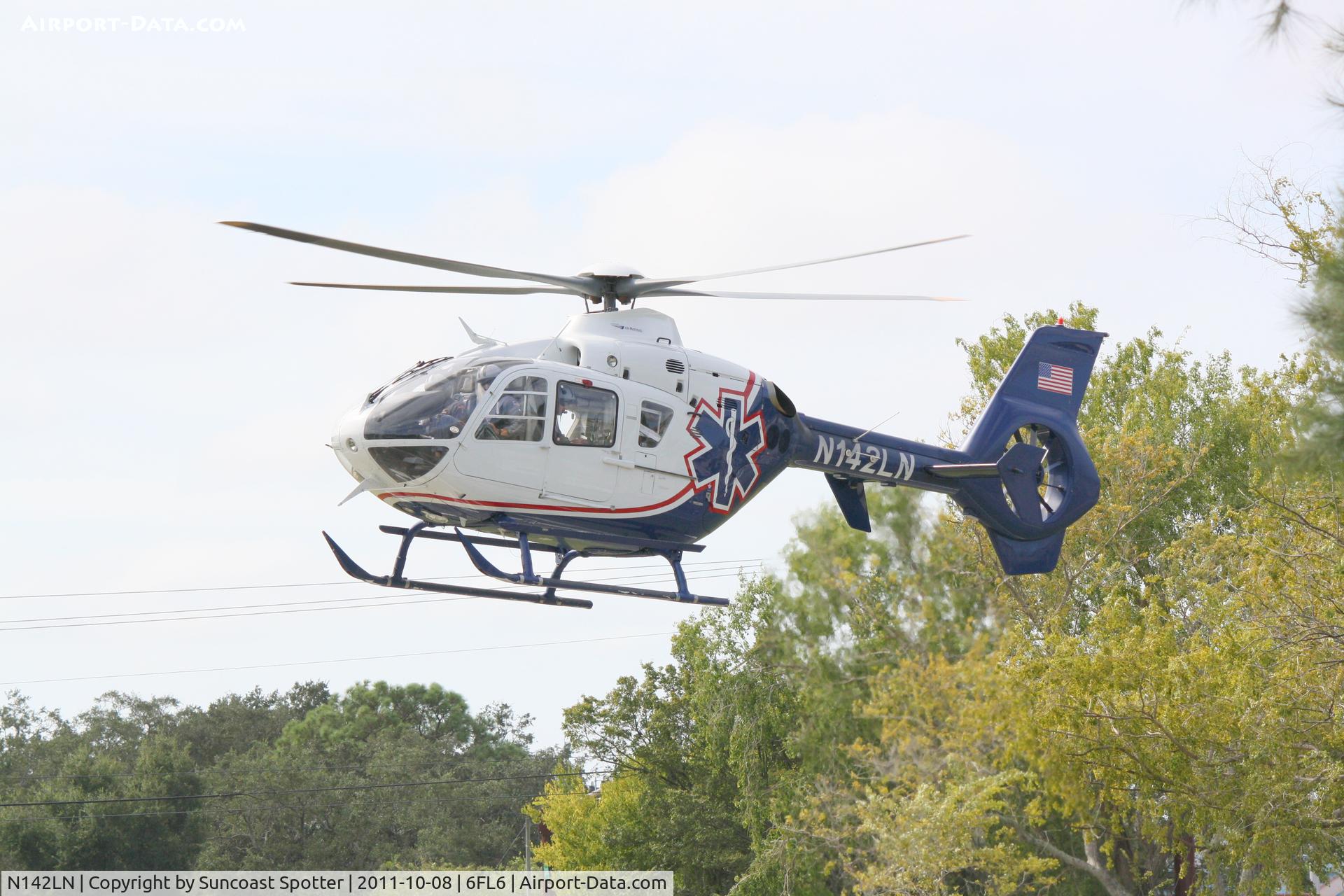 N142LN, 2004 Eurocopter EC-135P-2 C/N 0344, Bayflite 2 lands at the Sarasota County Fire Department Open House