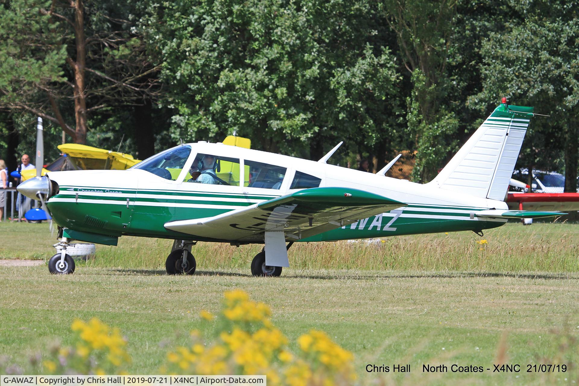 G-AWAZ, 1968 Piper PA-28R-180 Cherokee Arrow C/N 28R-30512, North Coates summer fly in