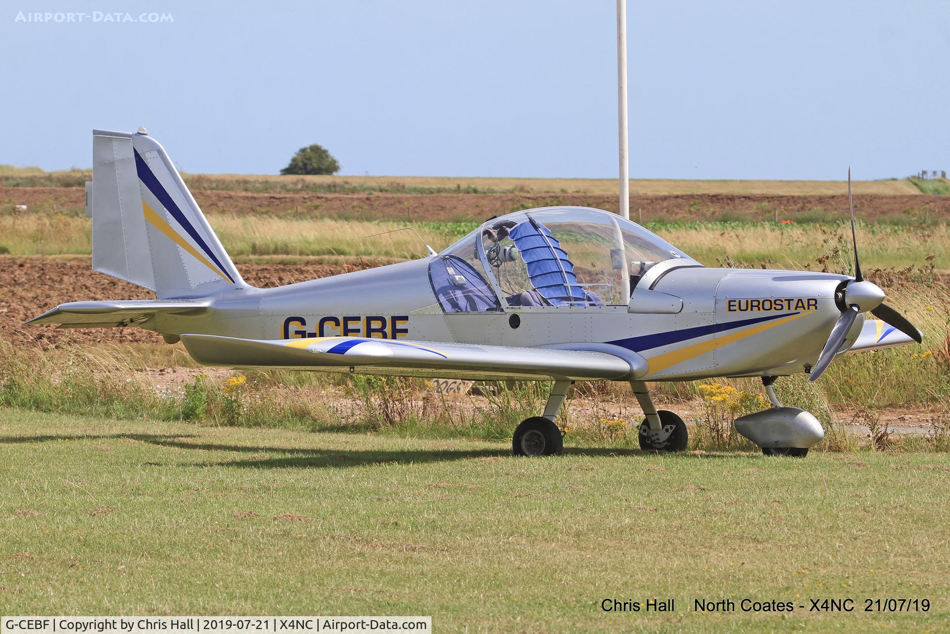 G-CEBF, 2006 Aerotechnik EV-97A Eurostar C/N PFA 315A-14525, North Coates summer fly in