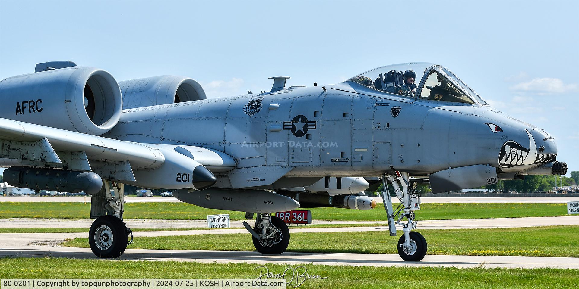 80-0201, 1980 Fairchild Republic A-10A Thunderbolt II C/N A10-0551, 303rd FS	Whiteman AFB, MO
