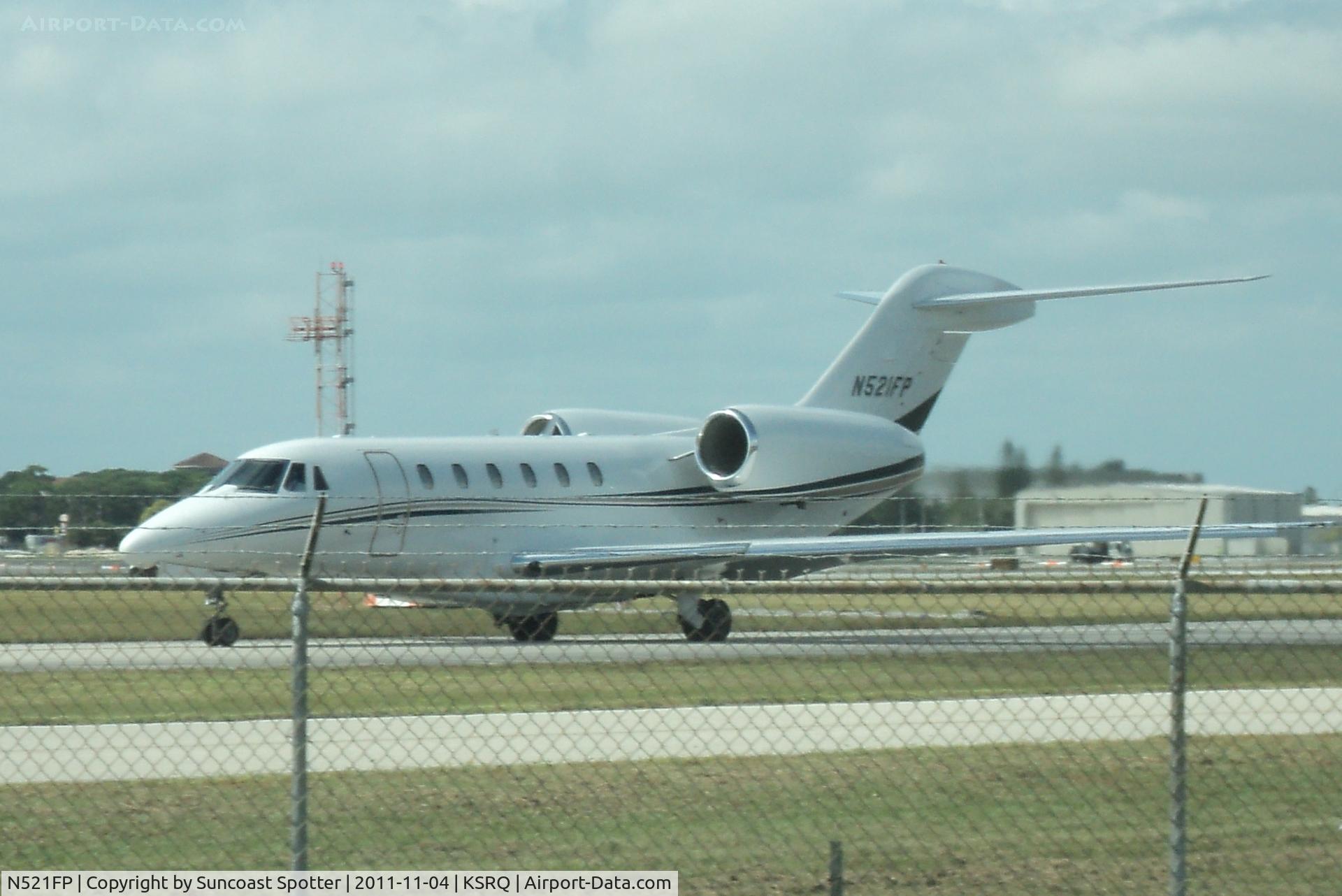 N521FP, 1997 Cessna 750 Citation X C/N 750-0016, N521FP taxis at Sarasota-Bradenton International Airport