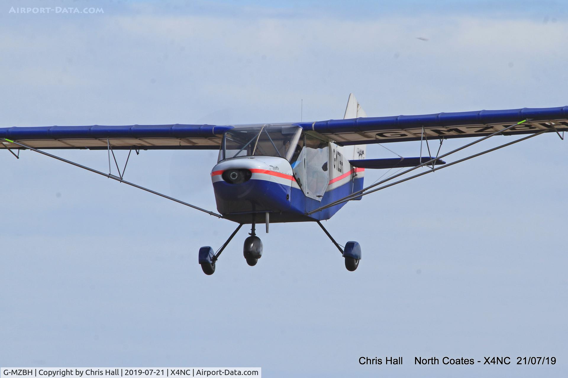 G-MZBH, 1996 Rans S-6ESD Coyote II C/N PFA 204-12244, North Coates summer fly in