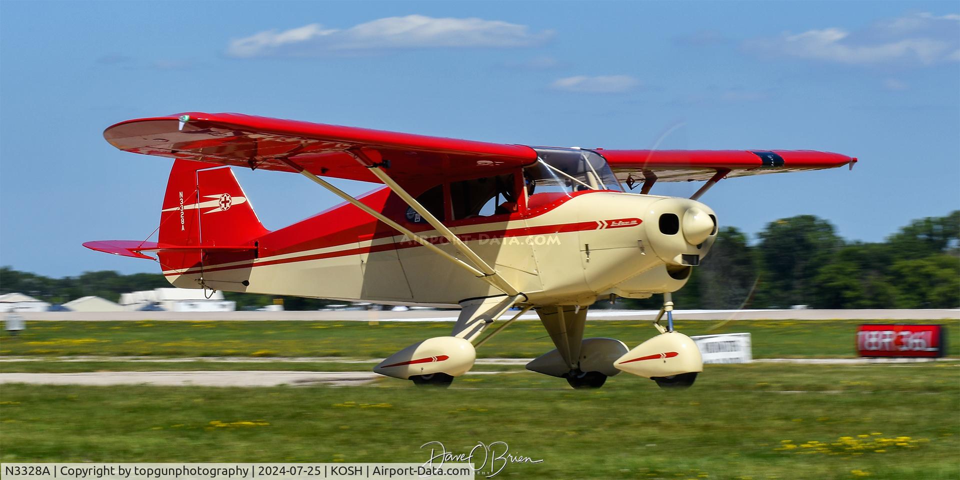 N3328A, 1953 Piper PA-22-135 Tri-Pacer C/N 22-1603, Oshkosh 24