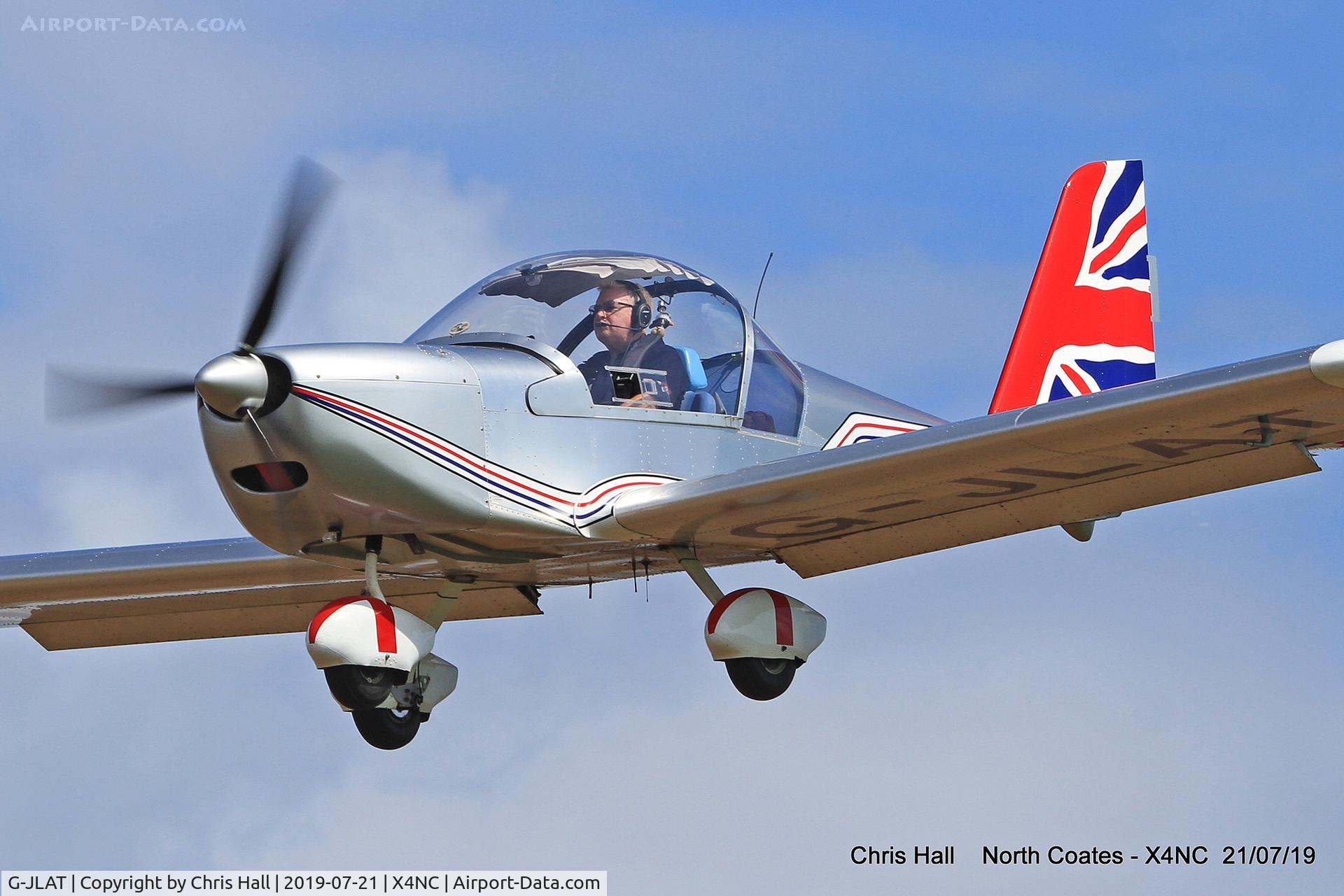 G-JLAT, 2003 Aerotechnik EV-97 Eurostar C/N PFA 315-14068, North Coates summer fly in