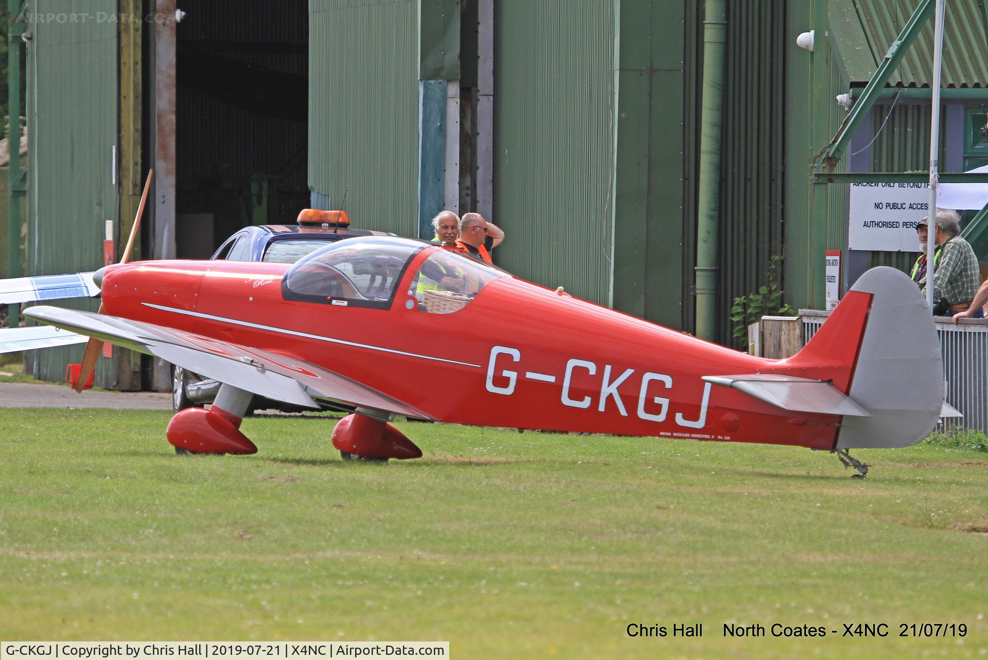 G-CKGJ, 2017 Nicollier HN-700 Menestrel II C/N LAA 217-15369, North Coates summer fly in