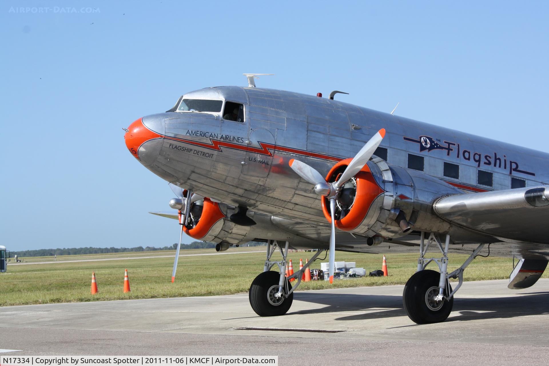 N17334, 1937 Douglas DC-3-178 C/N 1920, Flagship Detroit on display at MacDill AirFest