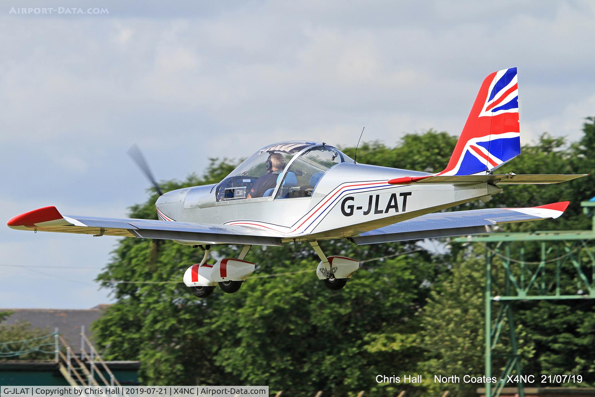 G-JLAT, 2003 Aerotechnik EV-97 Eurostar C/N PFA 315-14068, North Coates summer fly in