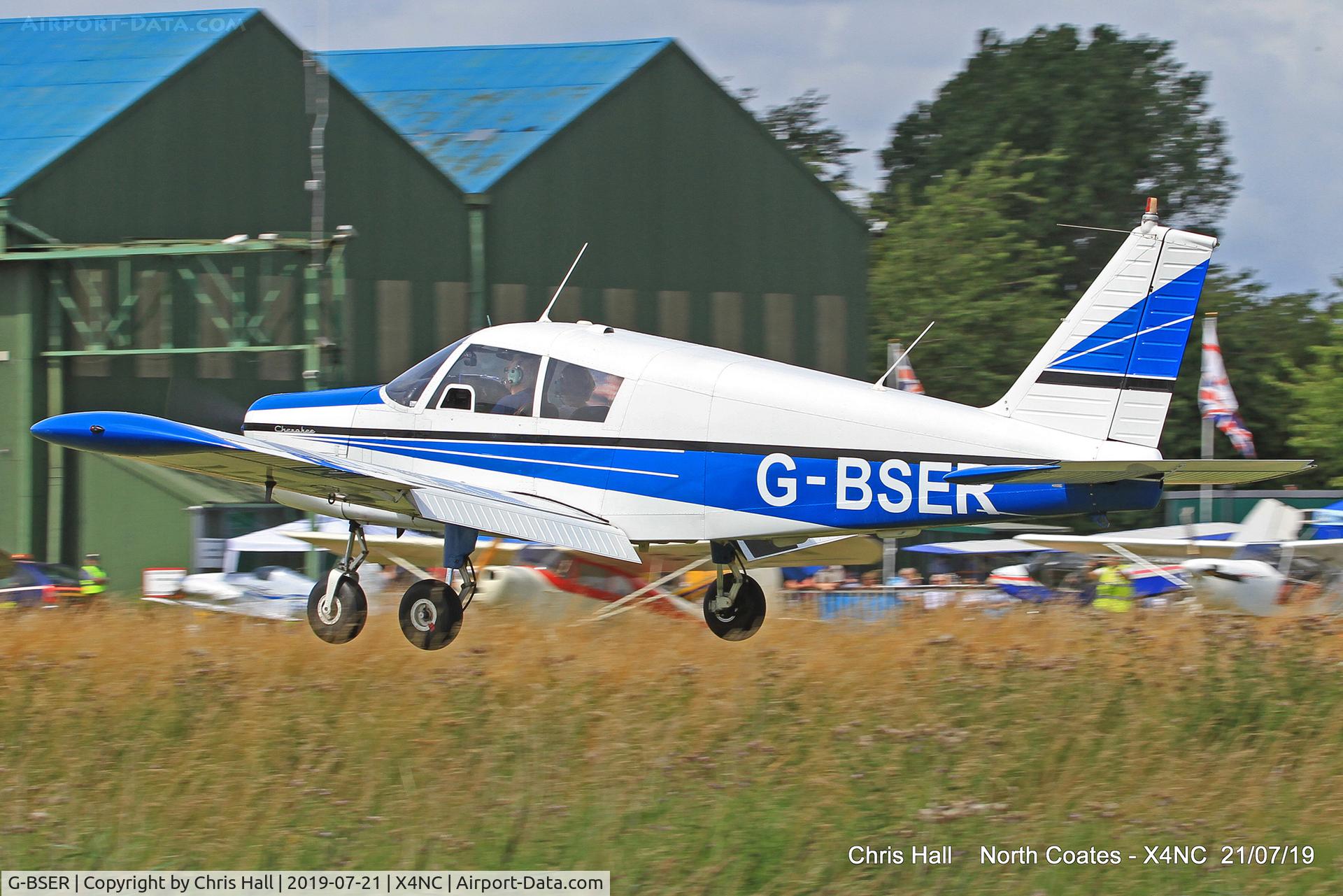 G-BSER, 1963 Piper PA-28-160 Cherokee C/N 28-790, North Coates summer fly in