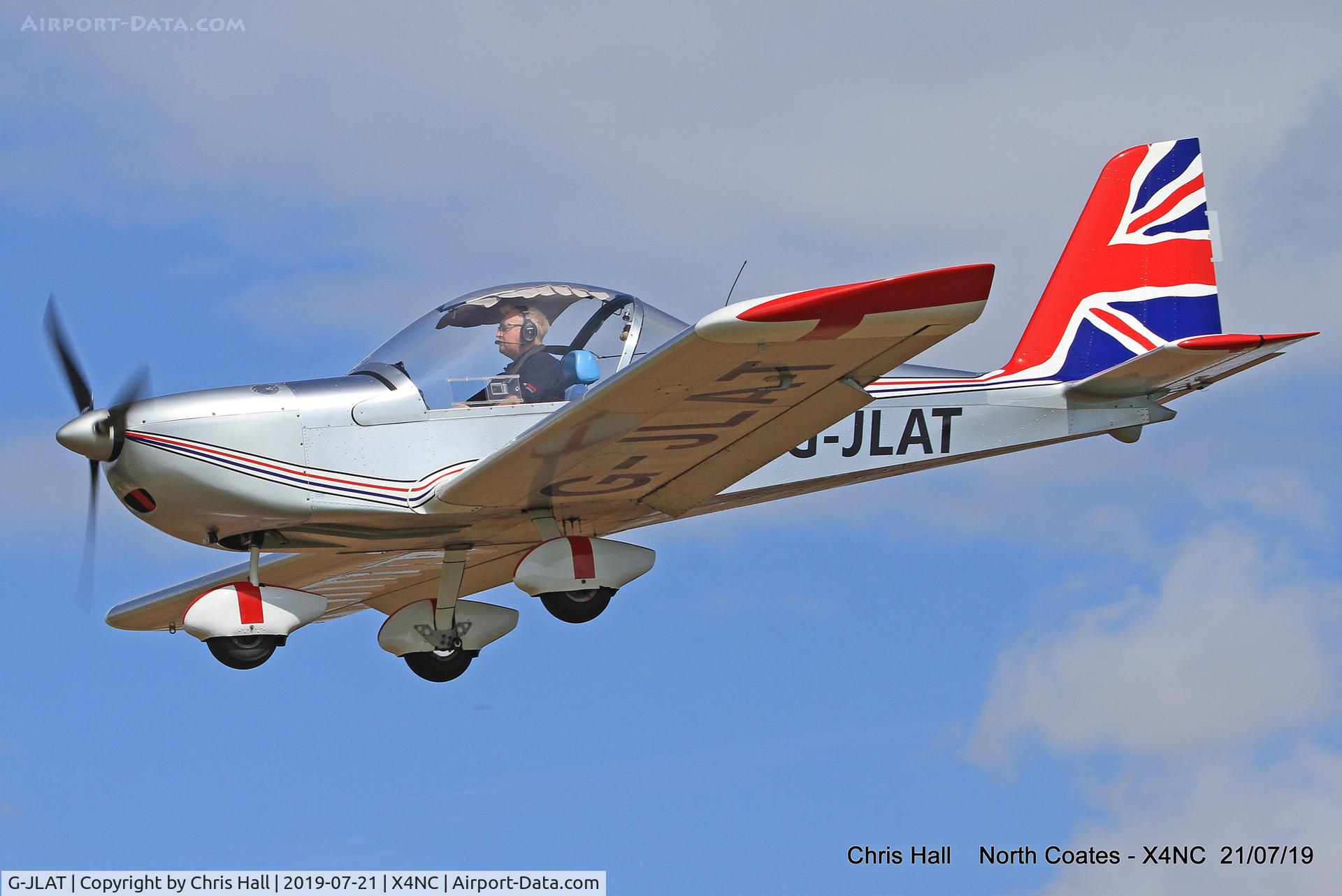 G-JLAT, 2003 Aerotechnik EV-97 Eurostar C/N PFA 315-14068, North Coates summer fly in