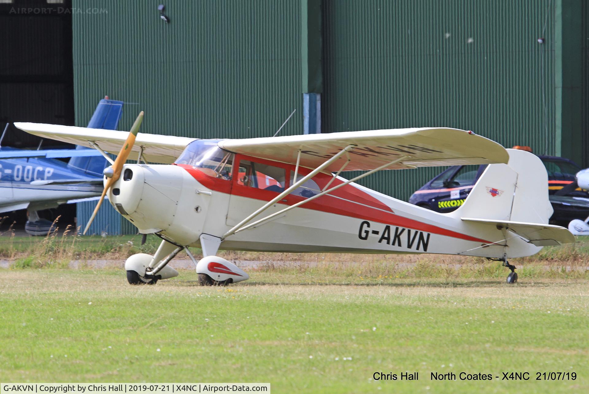 G-AKVN, 1946 Aeronca 11AC Chief Chief C/N 11AC-469, North Coates summer fly in