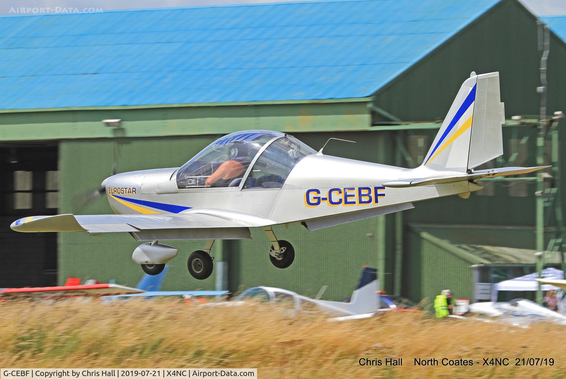 G-CEBF, 2006 Aerotechnik EV-97A Eurostar C/N PFA 315A-14525, North Coates summer fly in