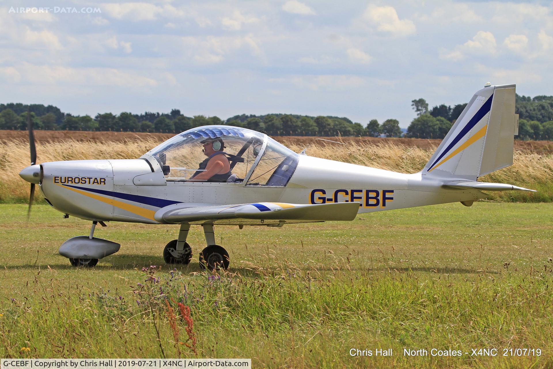 G-CEBF, 2006 Aerotechnik EV-97A Eurostar C/N PFA 315A-14525, North Coates summer fly in