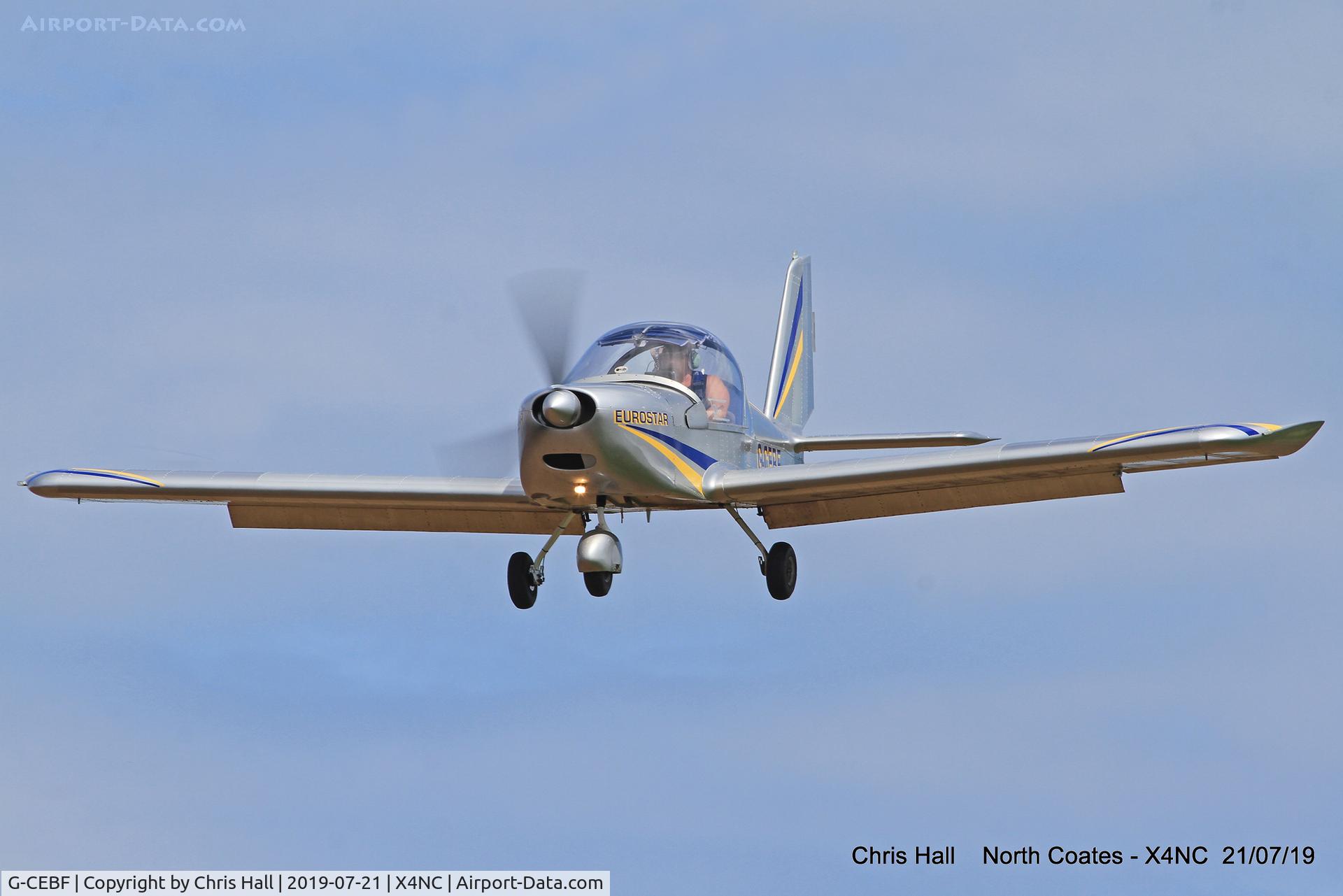 G-CEBF, 2006 Aerotechnik EV-97A Eurostar C/N PFA 315A-14525, North Coates summer fly in