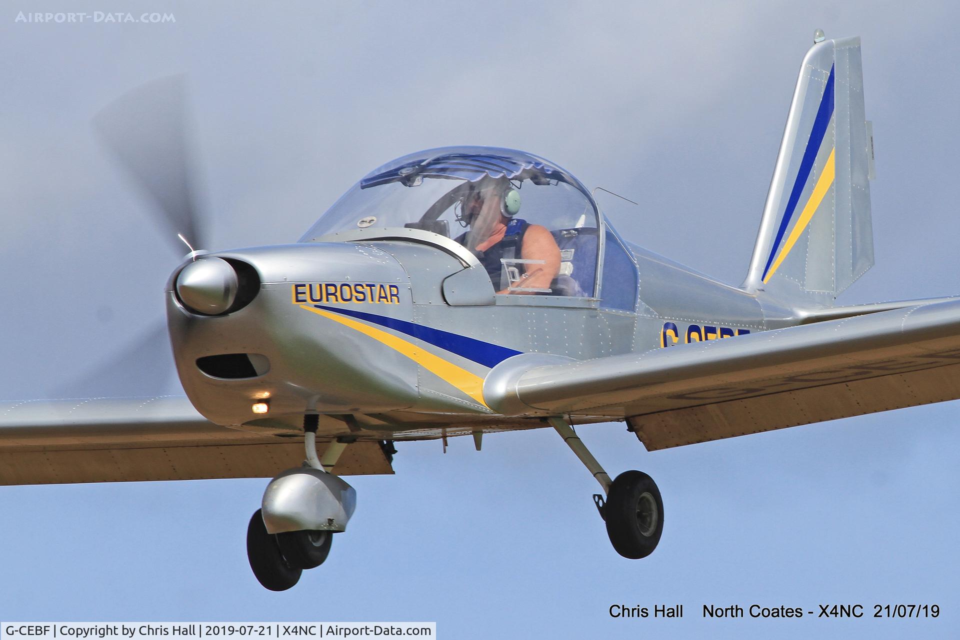 G-CEBF, 2006 Aerotechnik EV-97A Eurostar C/N PFA 315A-14525, North Coates summer fly in