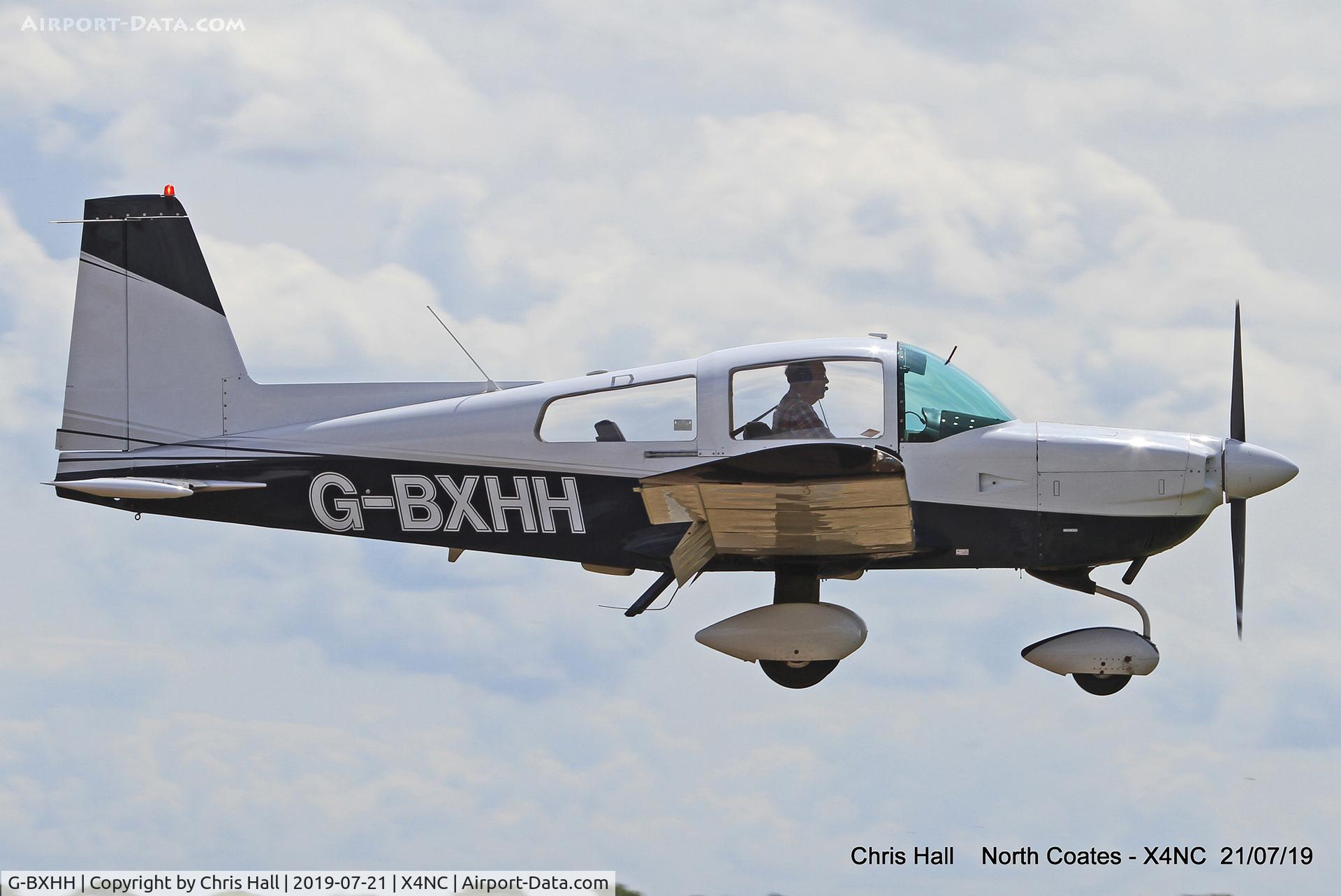 G-BXHH, 1976 Grumman American AA-5A Cheetah C/N AA5A-0105, North Coates summer fly in