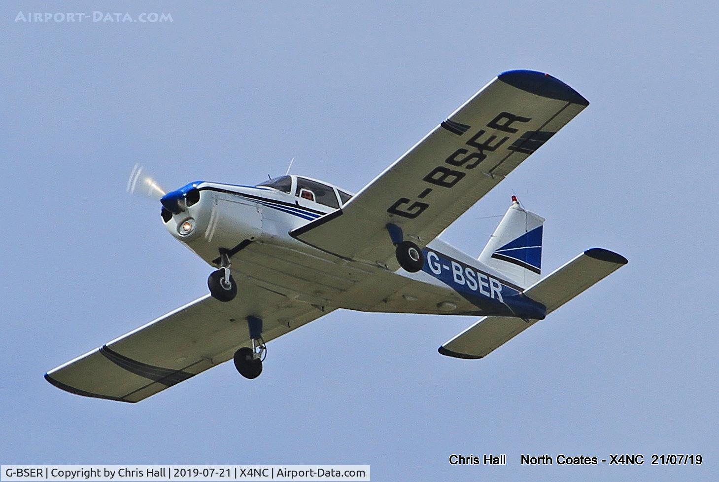 G-BSER, 1963 Piper PA-28-160 Cherokee C/N 28-790, North Coates summer fly in