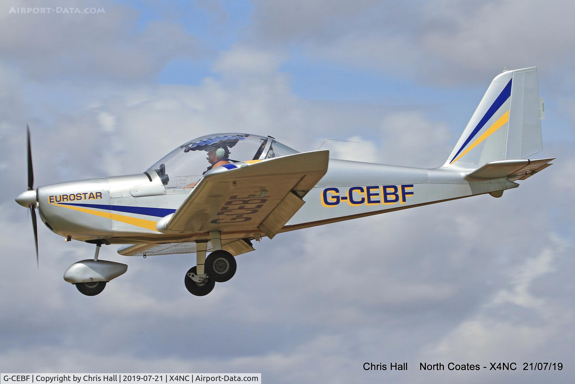 G-CEBF, 2006 Aerotechnik EV-97A Eurostar C/N PFA 315A-14525, North Coates summer fly in