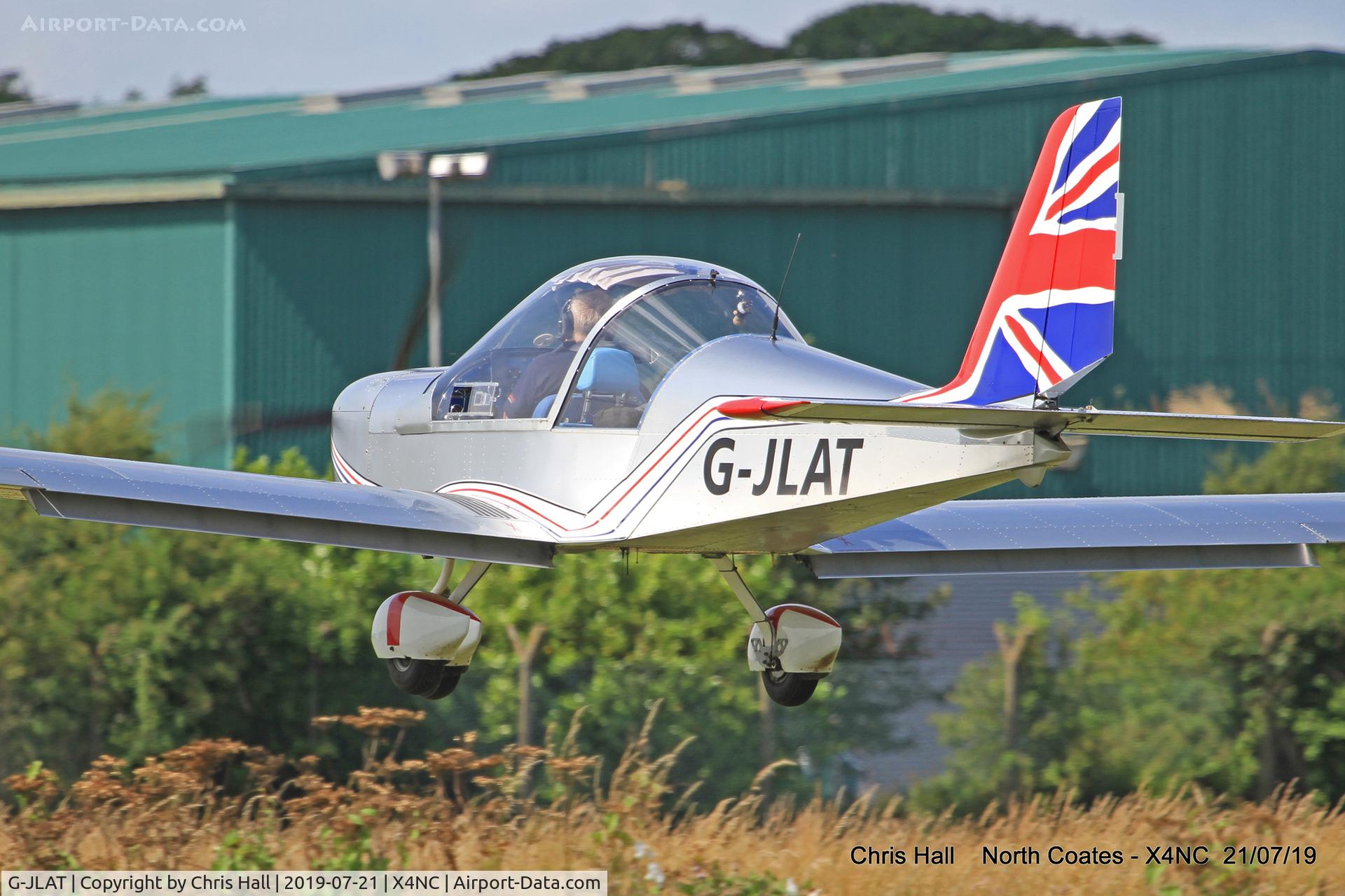 G-JLAT, 2003 Aerotechnik EV-97 Eurostar C/N PFA 315-14068, North Coates summer fly in