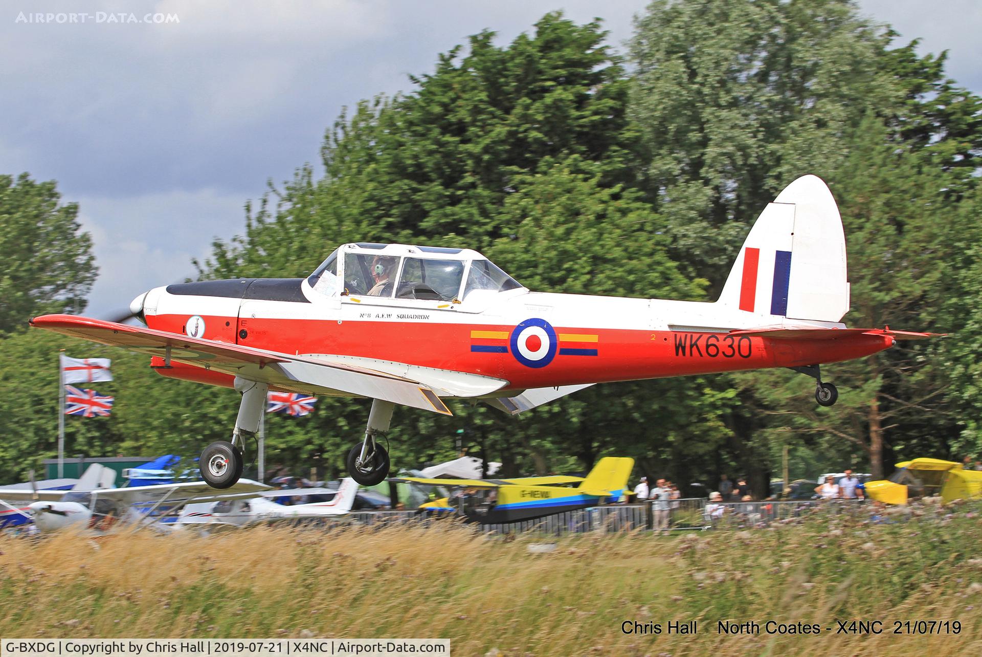 G-BXDG, 1950 De Havilland DHC-1 Chipmunk T.10 C/N C1/0644, North Coates summer fly in