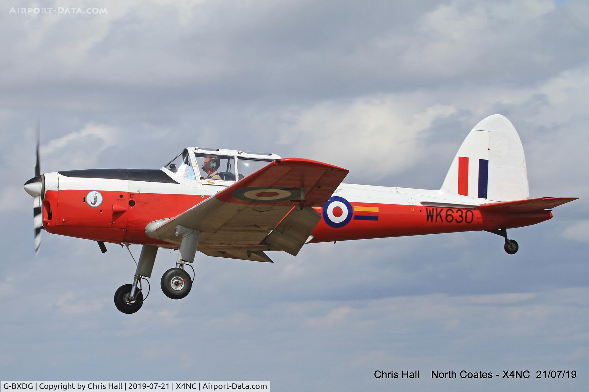 G-BXDG, 1950 De Havilland DHC-1 Chipmunk T.10 C/N C1/0644, North Coates summer fly in