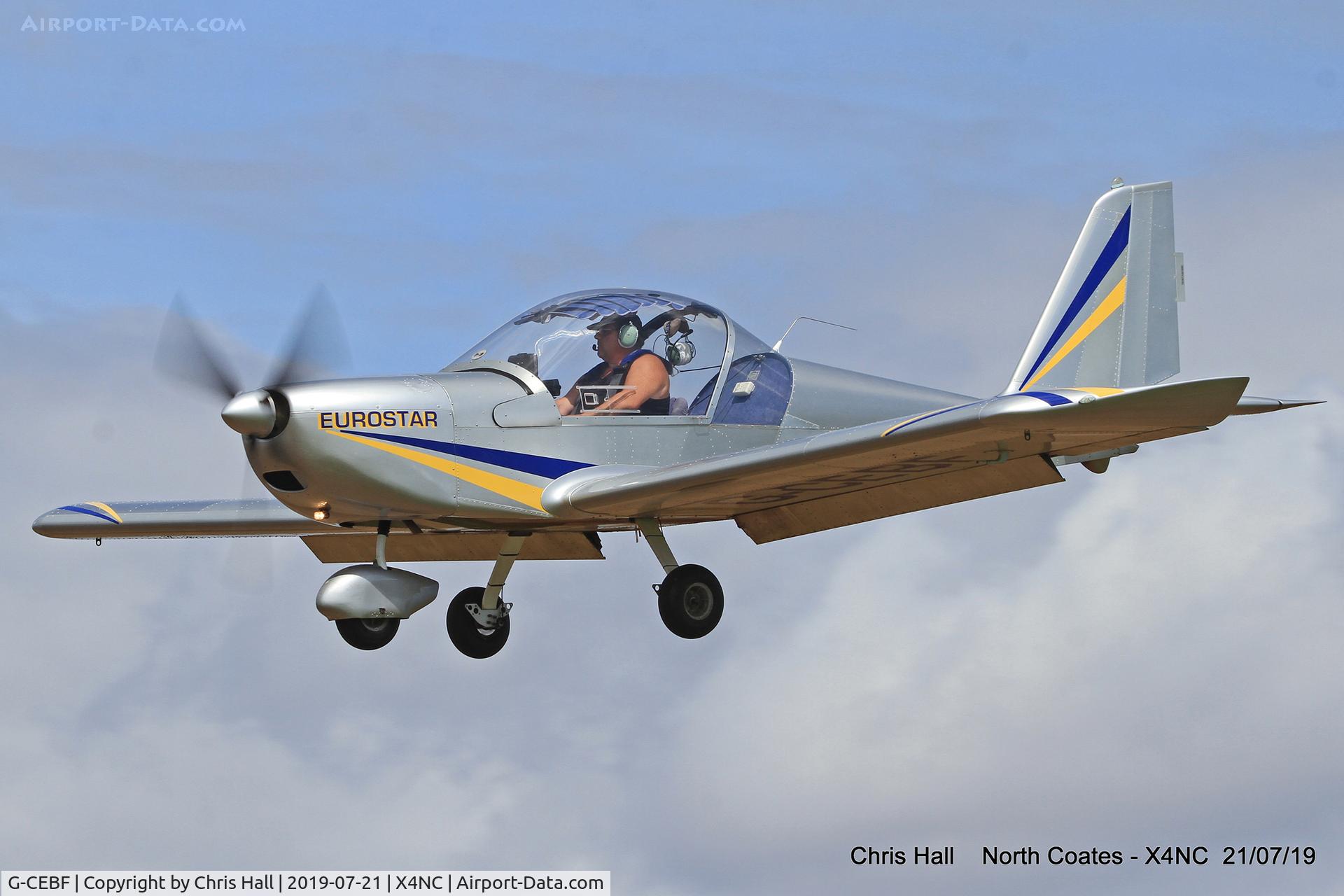 G-CEBF, 2006 Aerotechnik EV-97A Eurostar C/N PFA 315A-14525, North Coates summer fly in