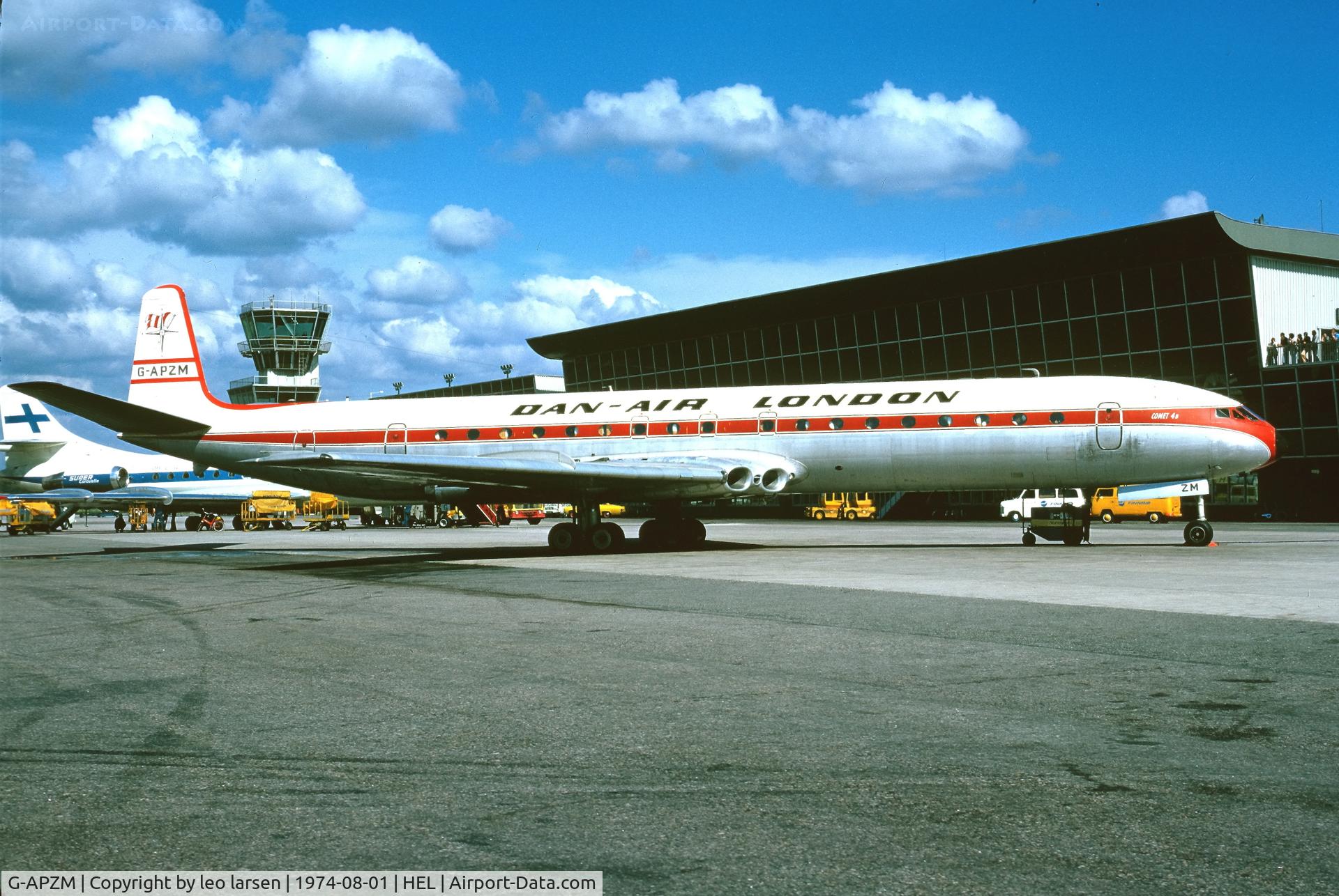 G-APZM, 1960 De Havilland DH.106 Comet 4B C/N 6440, Helsinki 8.1974