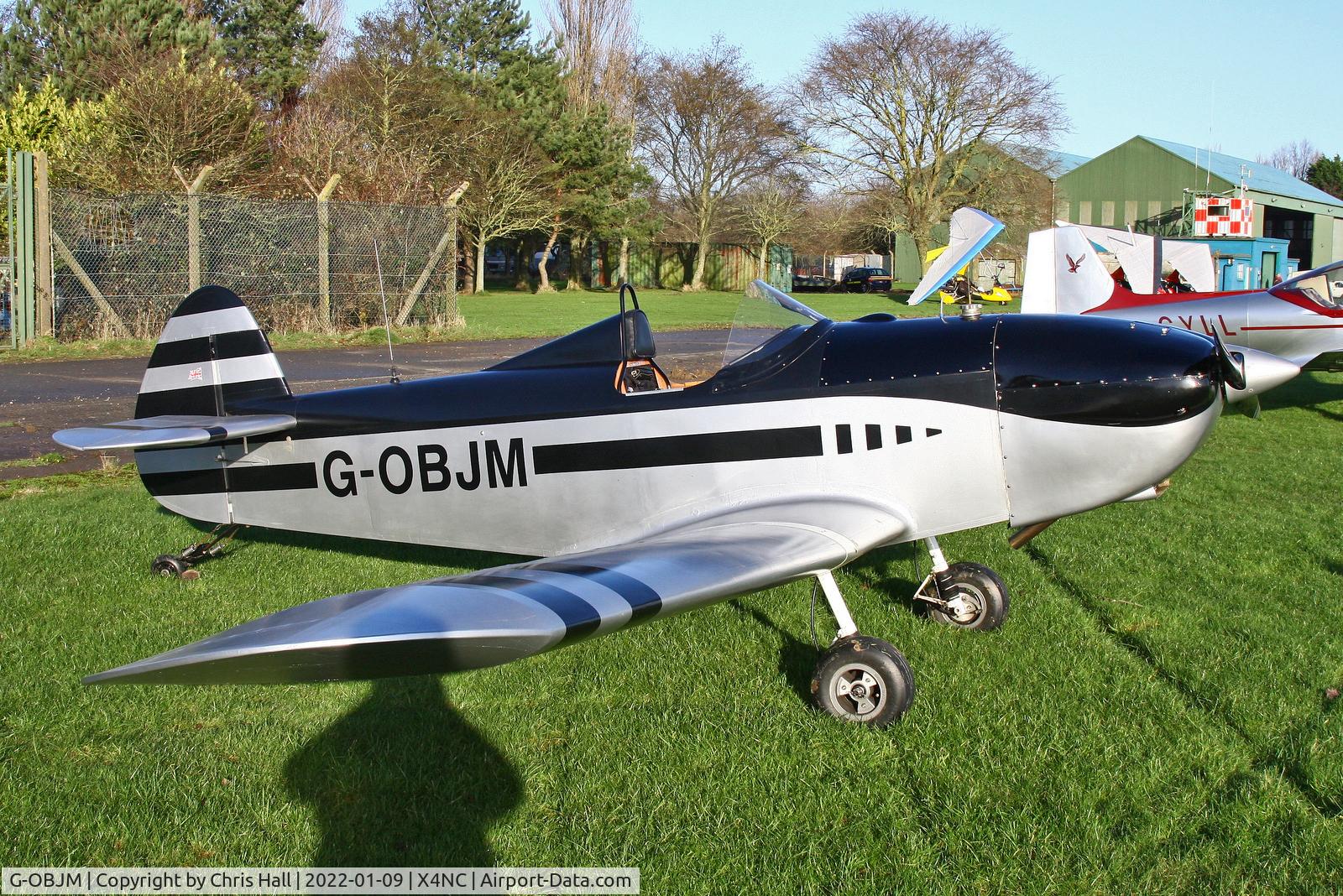 G-OBJM, 2009 Taylor Monoplane C/N PFA 055-14623, North Coates Brass Monkey fly in