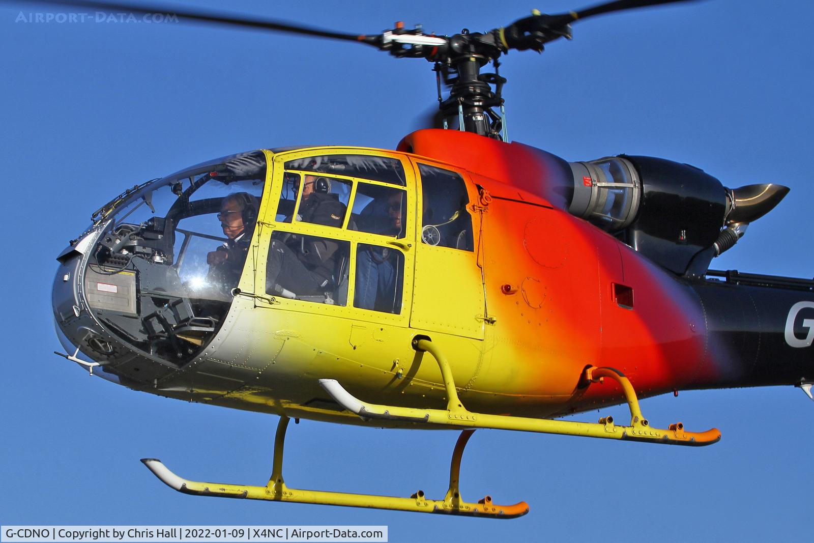 G-CDNO, 1975 Westland SA-341B Gazelle AH1 C/N 1385, North Coates Brass Monkey fly in
