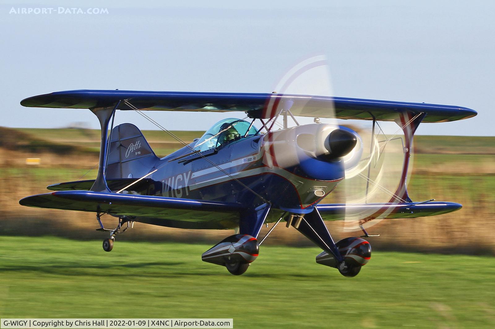 G-WIGY, 1991 Pitts S-1S Special C/N 7-0115, North Coates Brass Monkey fly in