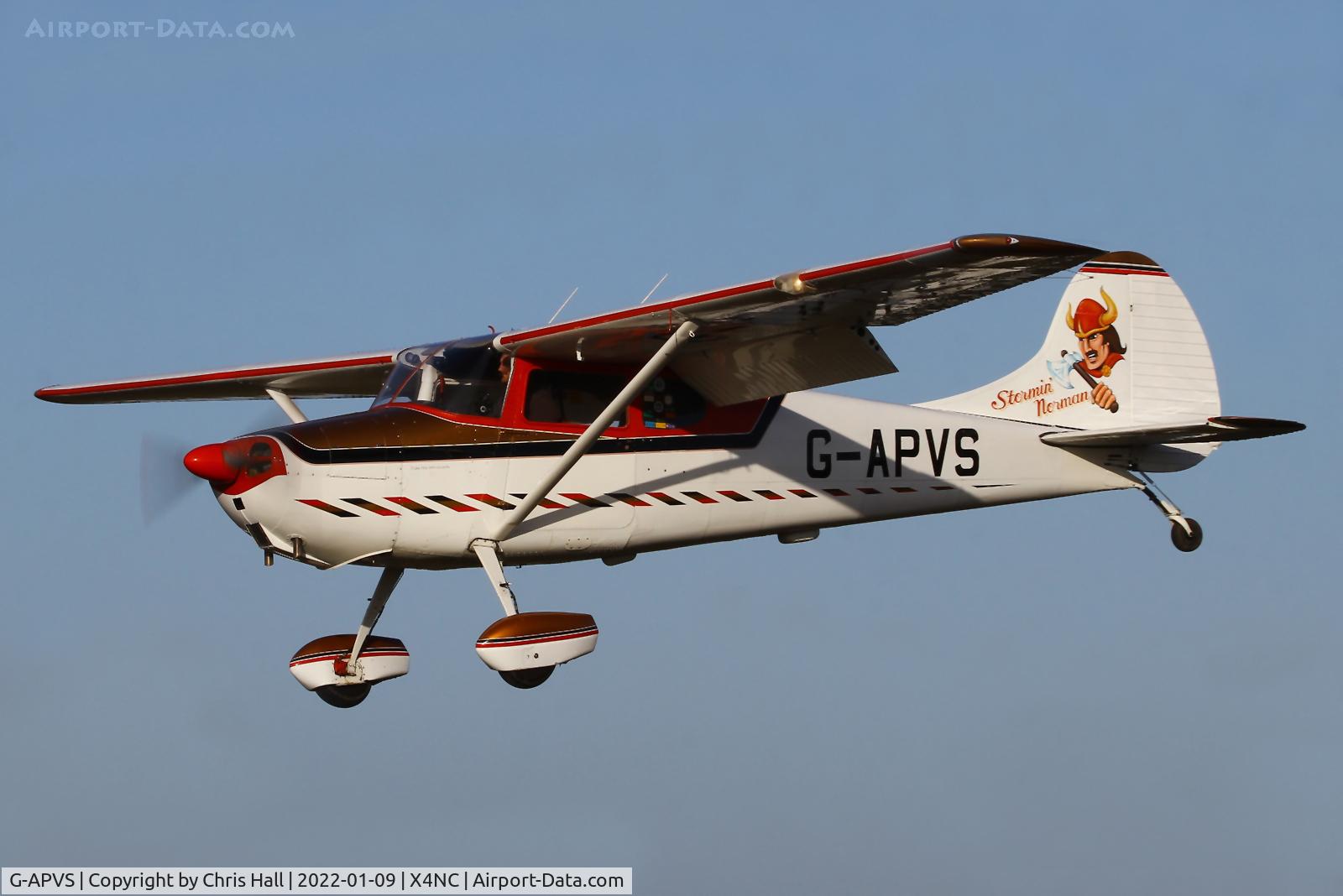 G-APVS, 1957 Cessna 170B C/N 26156, North Coates Brass Monkey fly in