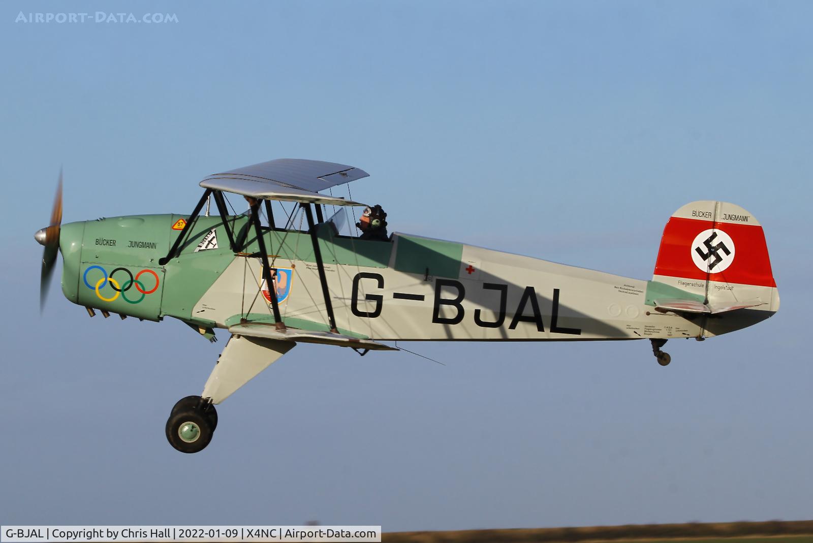 G-BJAL, 1957 Bucker 1-131E Jungmann C/N 1028, North Coates Brass Monkey fly in