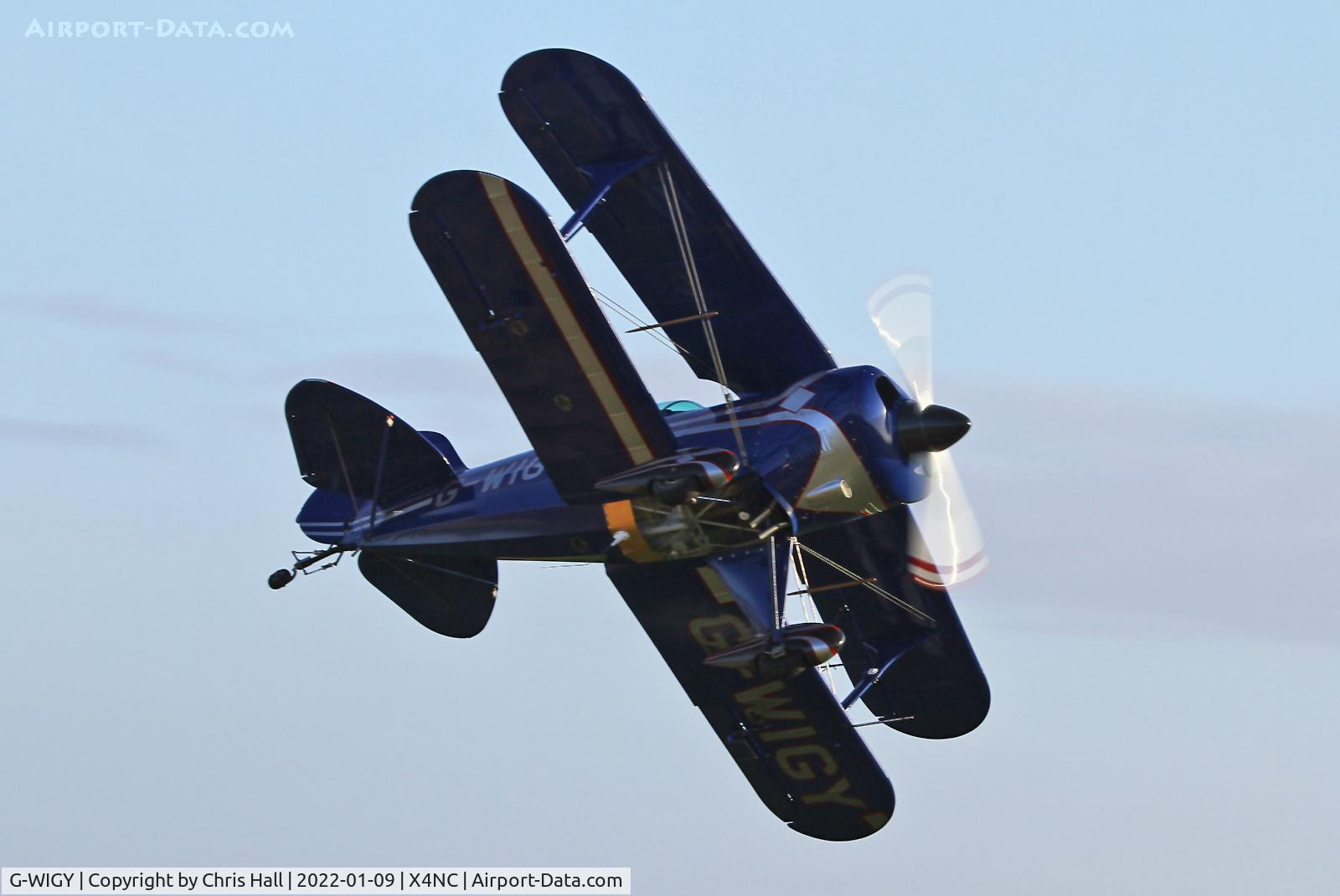 G-WIGY, 1991 Pitts S-1S Special C/N 7-0115, North Coates Brass Monkey fly in