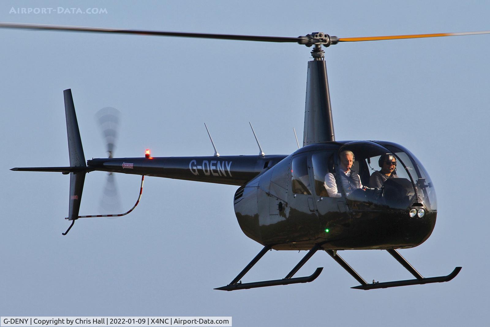 G-DENY, 2017 Robinson R44 Raven II C/N 14044, North Coates Brass Monkey fly in