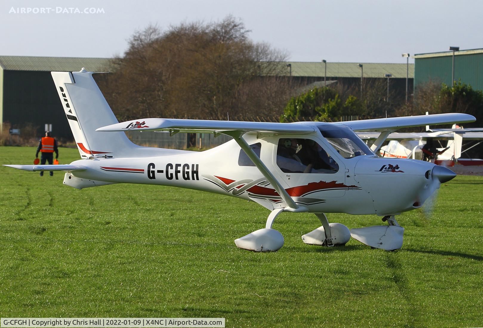 G-CFGH, 2008 Jabiru J160 C/N PFA 346-14693, North Coates Brass Monkey fly in