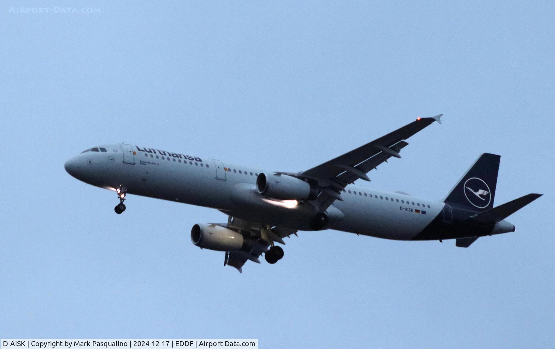 D-AISK, 2008 Airbus A321-231 C/N 3387, Airbus A321-231