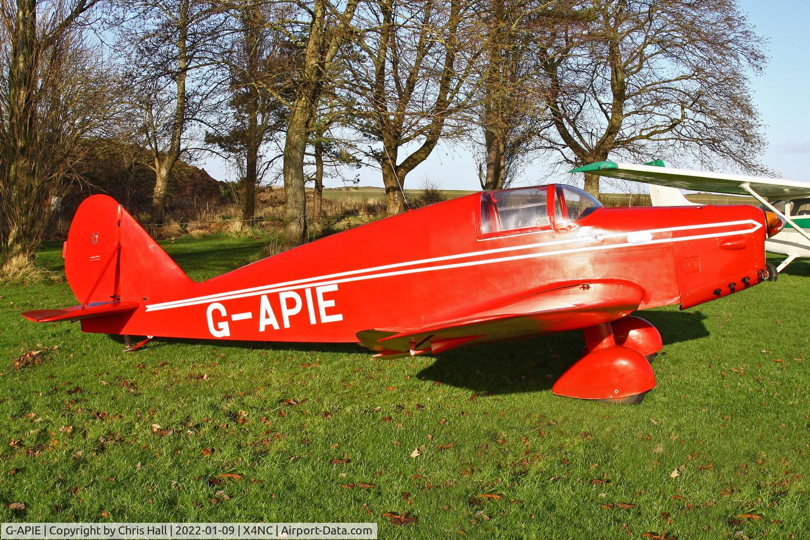 G-APIE, 1958 Tipsy Belfair C/N 535, North Coates Brass Monkey fly in