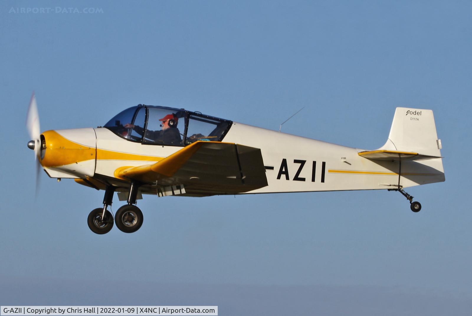 G-AZII, 1958 Jodel D-117A C/N 848, North Coates Brass Monkey fly in