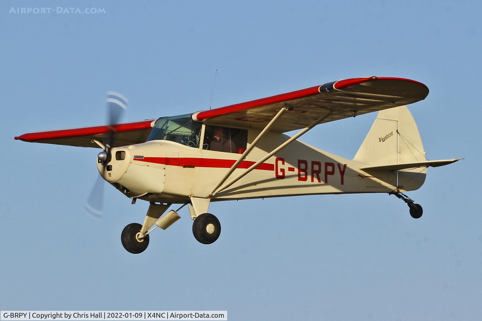 G-BRPY, 1948 Piper PA-15 Vagabond Vagabond C/N 15-141, North Coates Brass Monkey fly in