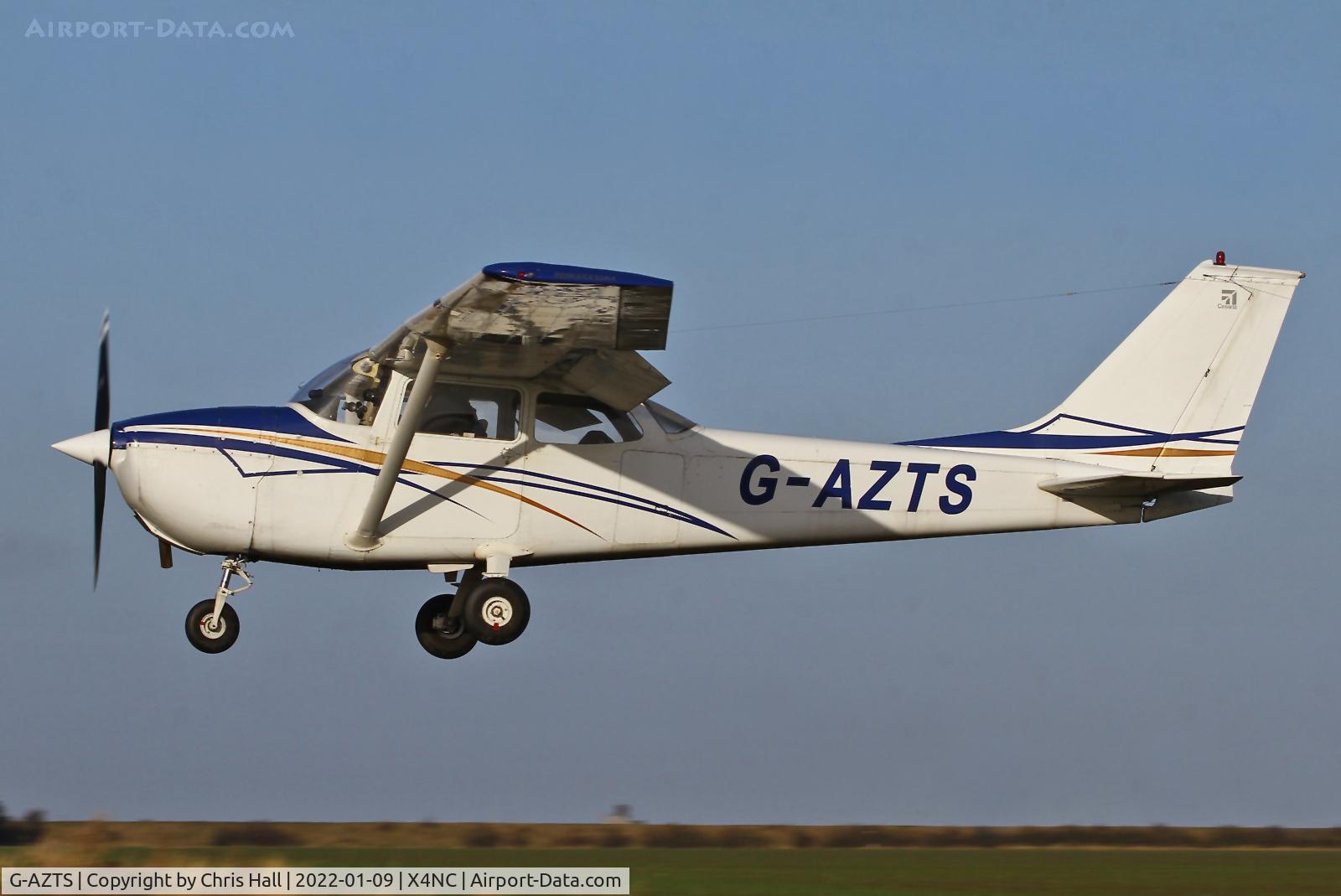 G-AZTS, 1972 Reims F172L Skyhawk C/N 0866, North Coates Brass Monkey fly in