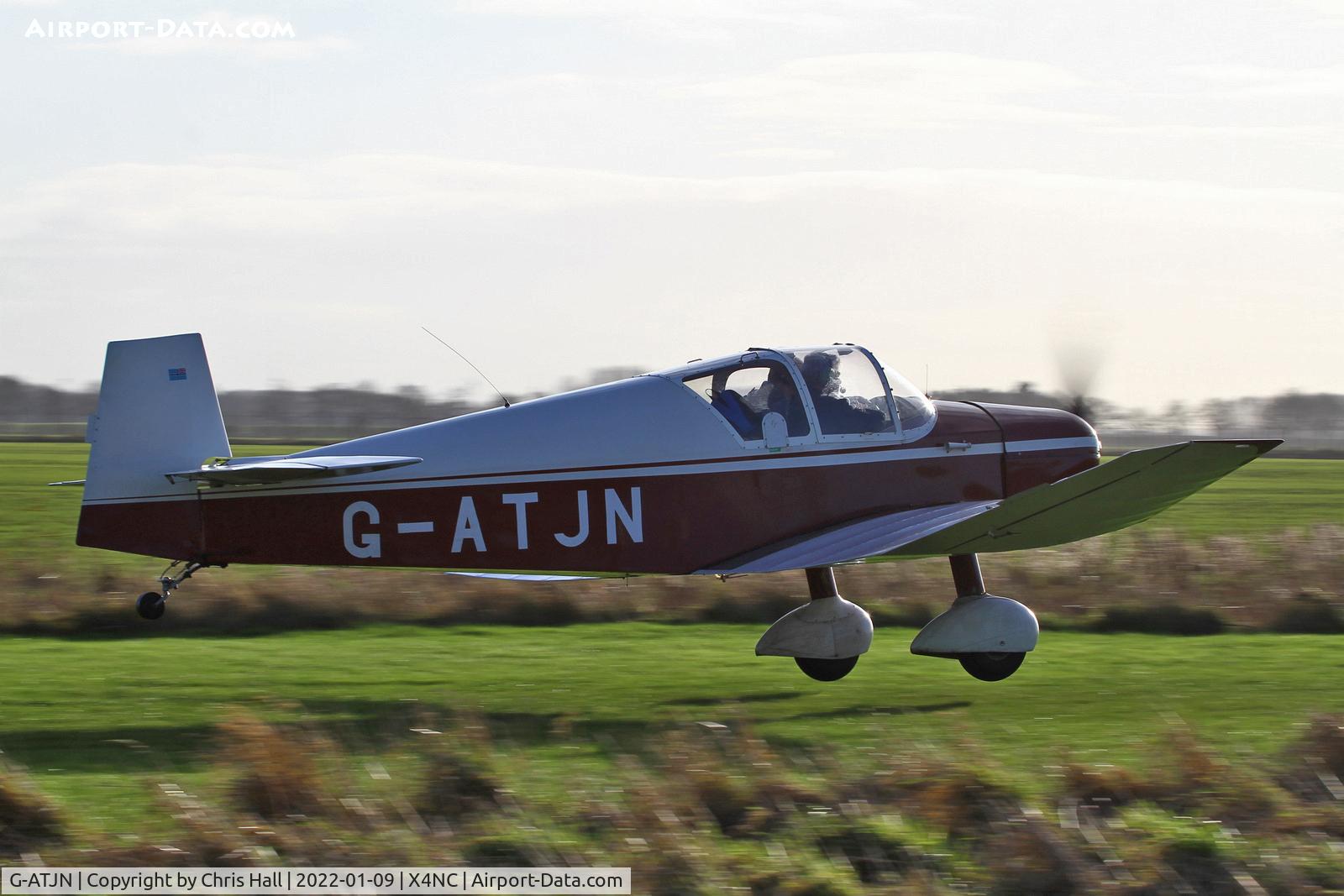 G-ATJN, 1958 Jodel D-119 C/N 863, North Coates Brass Monkey fly in
