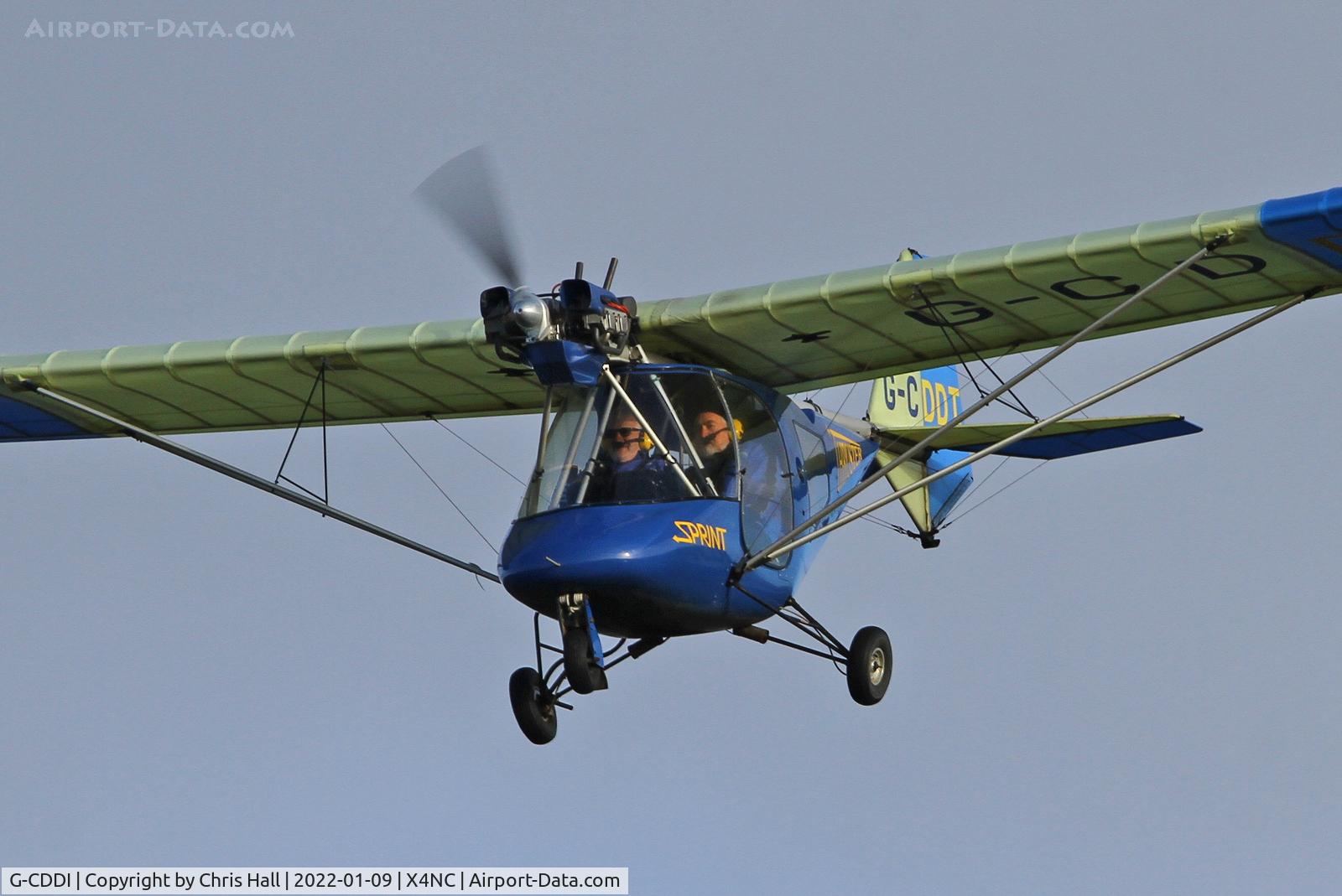 G-CDDI, 2004 Thruster T600N 450 C/N 1040-T600N-109, North Coates Brass Monkey fly in