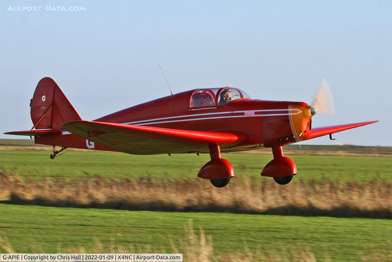 G-APIE, 1958 Tipsy Belfair C/N 535, North Coates Brass Monkey fly in