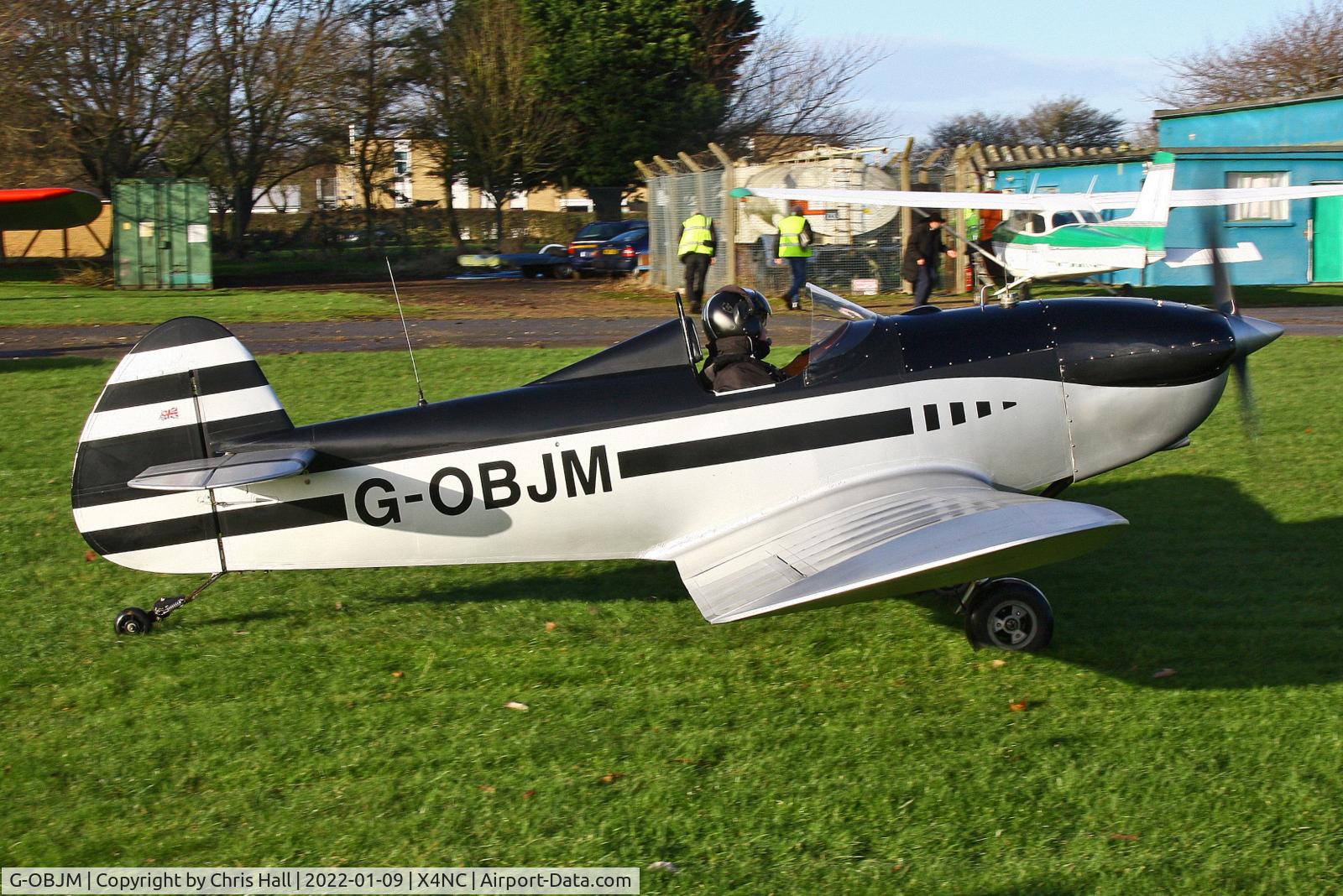 G-OBJM, 2009 Taylor Monoplane C/N PFA 055-14623, North Coates Brass Monkey fly in