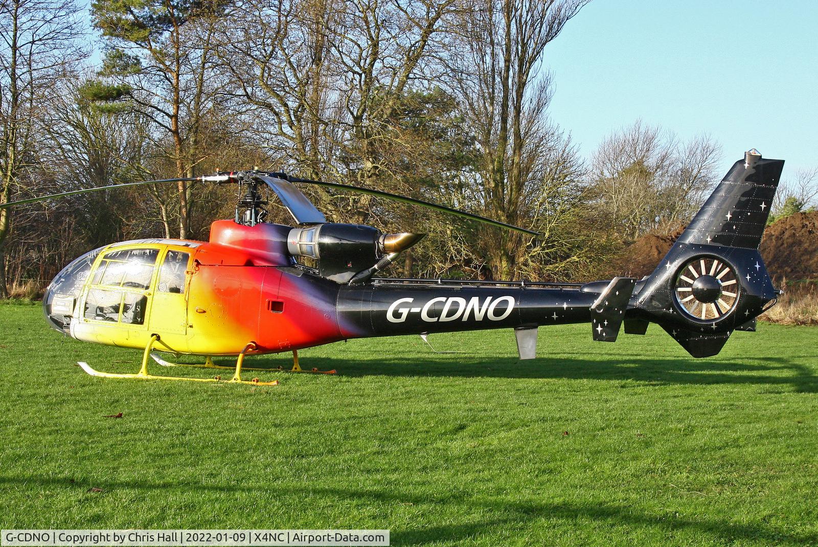 G-CDNO, 1975 Westland SA-341B Gazelle AH1 C/N 1385, North Coates Brass Monkey fly in