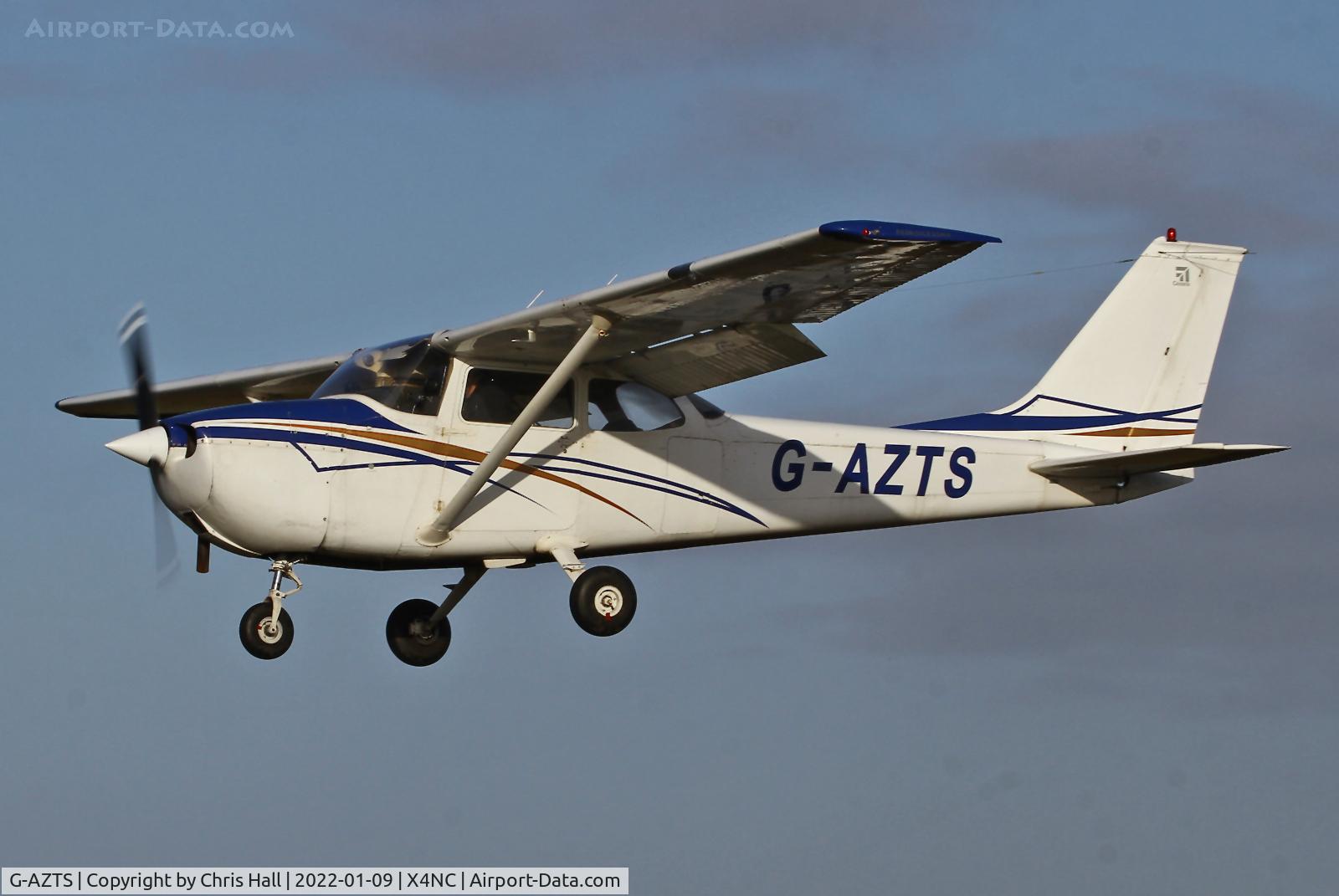 G-AZTS, 1972 Reims F172L Skyhawk C/N 0866, North Coates Brass Monkey fly in