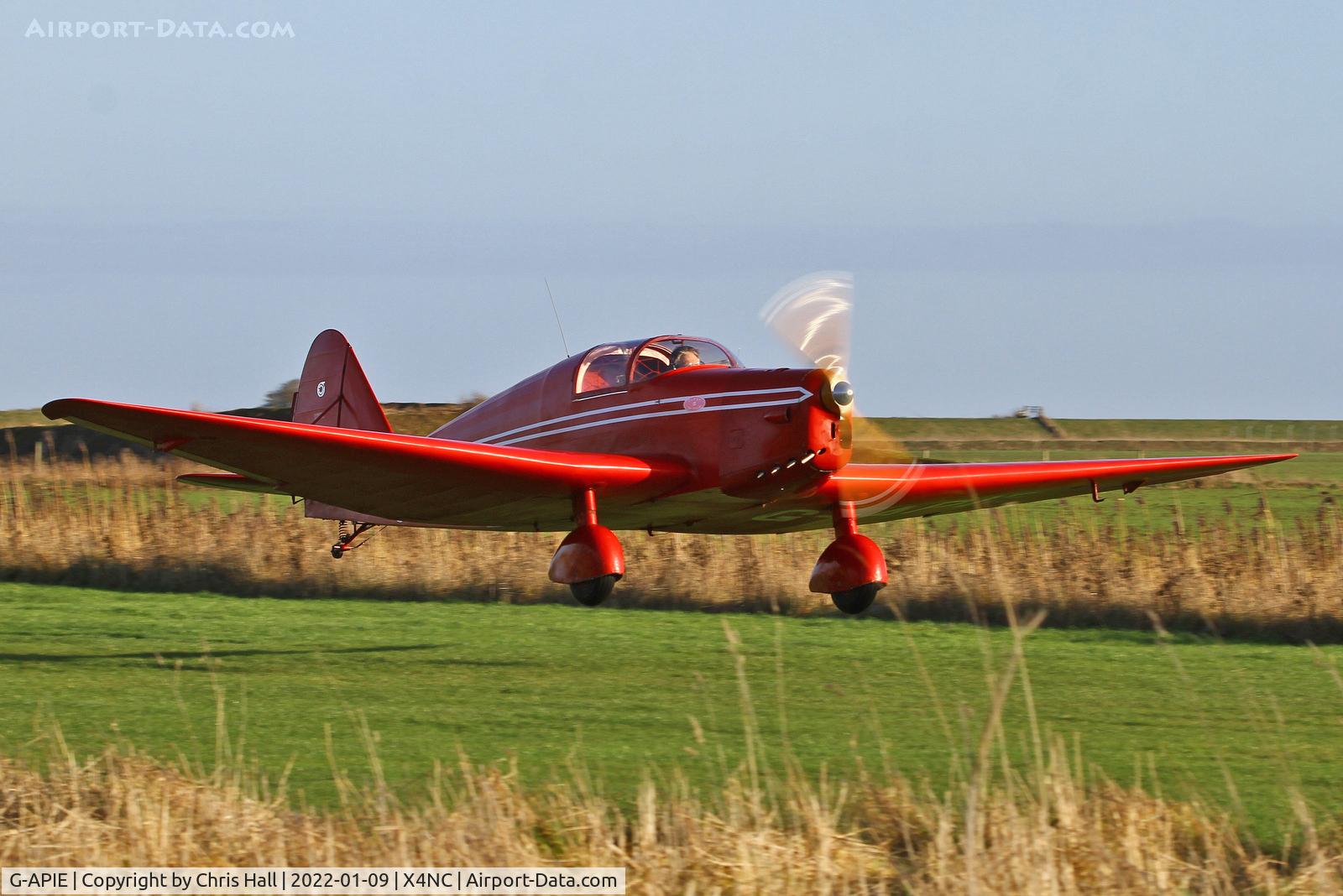G-APIE, 1958 Tipsy Belfair C/N 535, North Coates Brass Monkey fly in