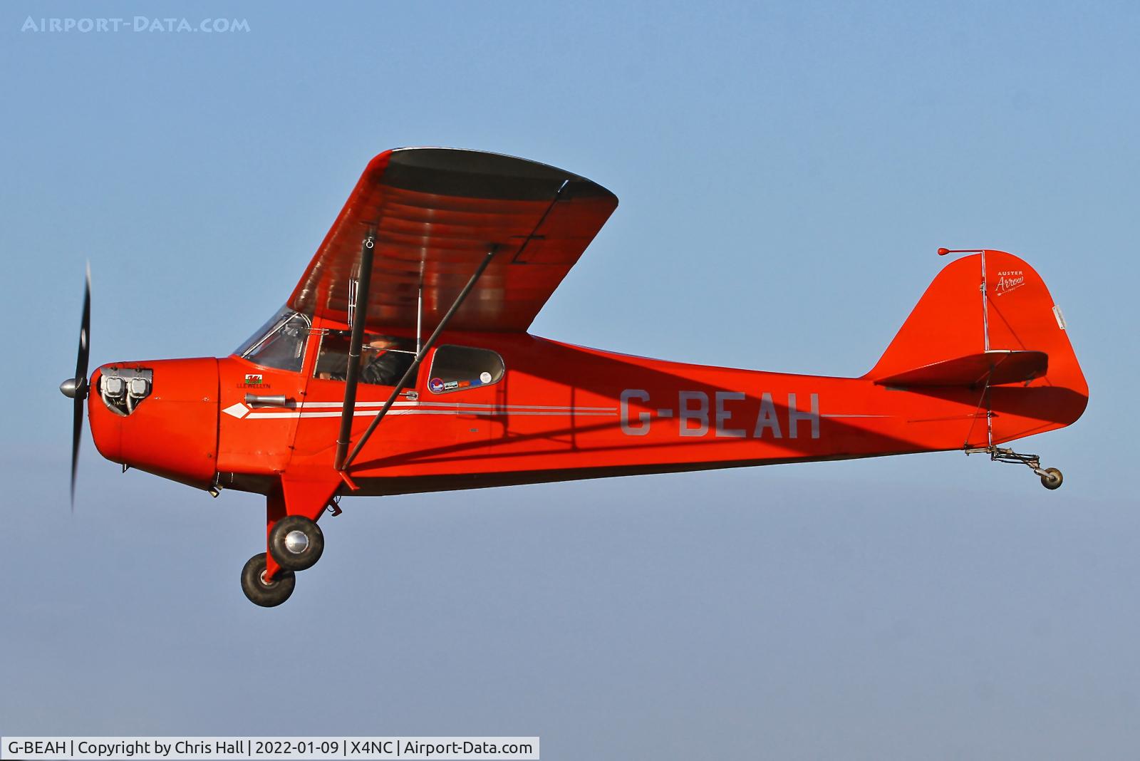 G-BEAH, 1946 Auster J-2 Arrow C/N 2366, North Coates Brass Monkey fly in