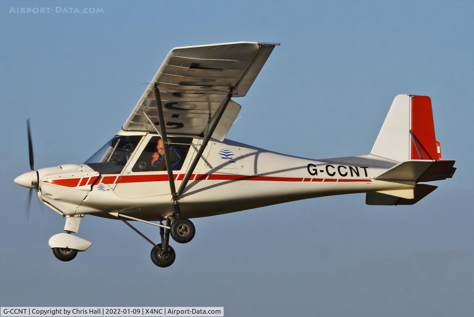 G-CCNT, 2003 Comco Ikarus C42 FB80 C/N 0311-6585, North Coates Brass Monkey fly in